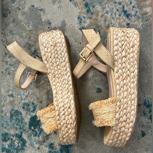 Chinese Laundry Espadrilles Sandal straw platform size 9 - Picture 5 of 9